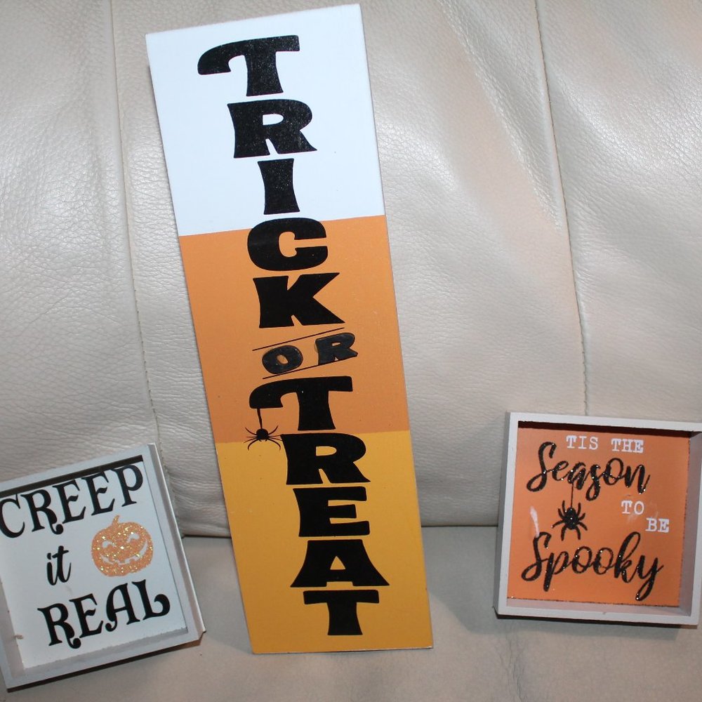 3 Pc Halloween Decor